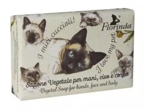 Мыло с экстрактом мандарина Florinda I Love my Pet Soap Mandarin