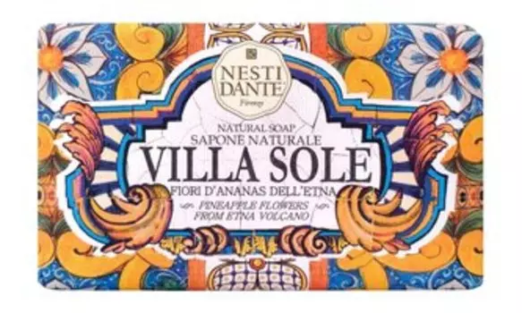 Мыло с цветочным ароматом Nesti Dante Villa Sole Pineapple Flowers from Etna Volcano Bar Soap