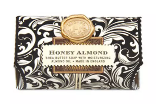 Мыло в бумажной обертке Michel Design Works Honey Almond Shea Butter Soap With Moistiring