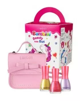 Набор детских лаков для ногтей Limoni Bambini Beauty Kids Box Pink