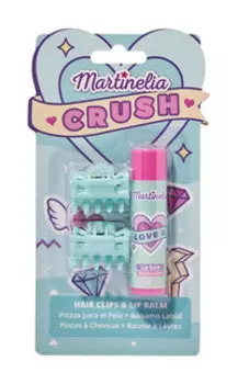 Набор детской косметики Martinelia Crush Hair Clips & Lip Balm Blueberry