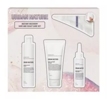 Набор для домашнего восстанавливающего ухода за волосами Urban Nature Instant Recovery Hair and Scalp Care Set
