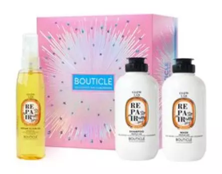 Набор для интенсивного питания, восстановления и сияния волос Bouticle Glow Lab Argan Repair Set
