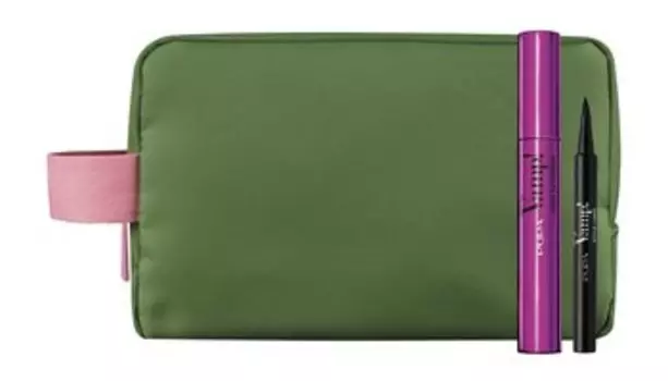 Набор для макияжа глаз в косметичке Pupa Vamp! Lash Extender + Stylo Liner Set Green