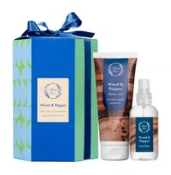Набор для мужского ухода за телом с ароматом сандала и перца Fresh Line Wood & Pepper Set 2024