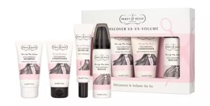 Набор для придания объема тонким волосам Percy&Reed Discover Va-Va-Volume Set