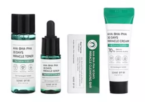 Набор для проблемной кожи лица с кислотами Some by Mi AhaBhaPha 30 Days Miracle Starter