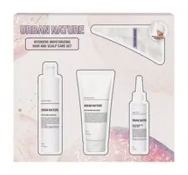 Набор для профессионального увлажняющего ухода за волосами Urban Nature Intensive Moisturizing Hair and Scalp Care Set
