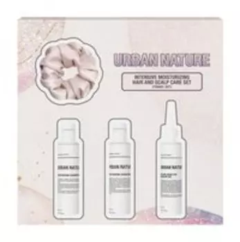 Набор для профессионального увлажняющего ухода за волосами Urban Nature Intensive Moisturizing Hair and Scalp Care Set Travel Size