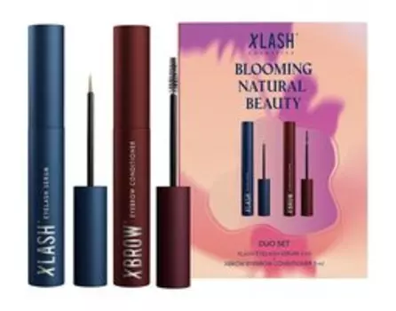 Набор для роста бровей и ресниц Xlash Cosmetics Blooming Natural Beauty Duo Set II
