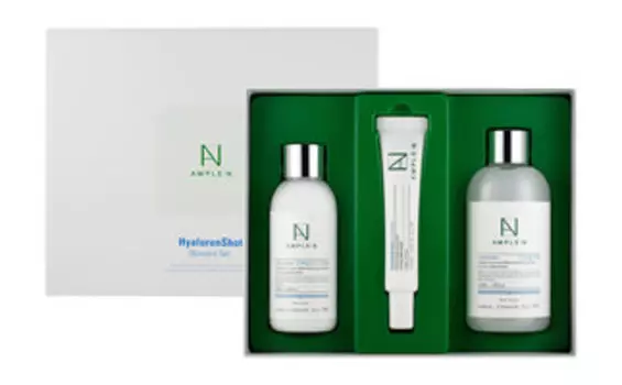 Набор для ухода за кожей лица с гиалуроновой кислотой Ample:N Hyaluron Shot Skincare Set