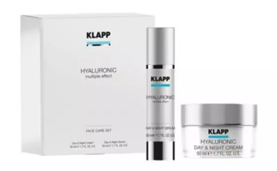Набор для ухода за кожей лица с гиалуроновой кислотой Klapp Hyaluronic Face Care Set