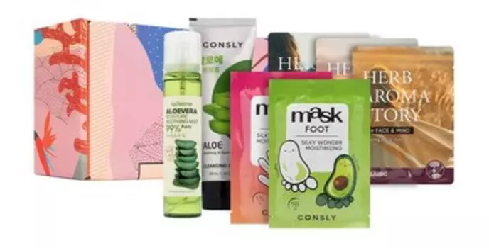 Набор для ухода за кожей тела Consly Ароматерапия Korean Beauty Box