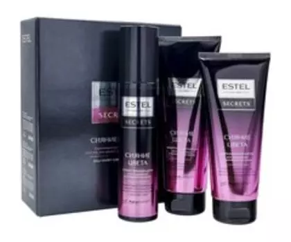 Набор для ухода за окрашенными и мелированными волосами Estel Secrets Сияние цвета Набор