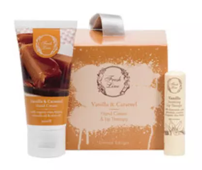 Набор для ухода за руками и губами с ароматом ванили и карамели Fresh Line Vanilla & Caramel Set II Limited Edition
