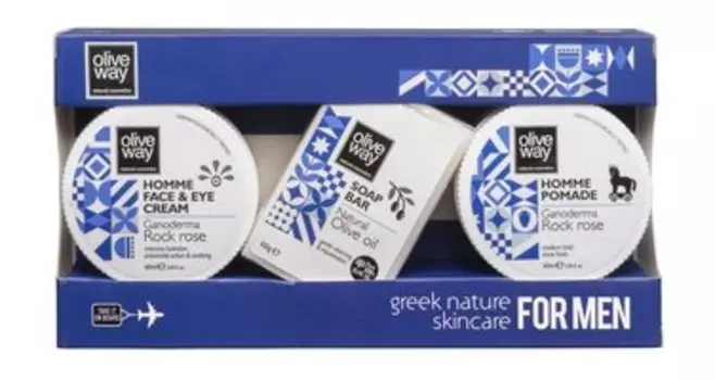 Набор для ухода за телом Oliveway Men Greek Nature Skincare Set