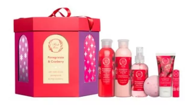 Набор для ухода за телом с ароматом граната и клюквы Fresh Line Pomegranate & Cranberry Set 2024