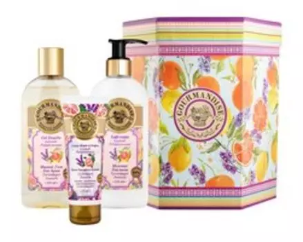 Набор для ухода за телом с экстрактом грейпфрута и маслом лаванды Gourmandise Lavande Pamplemousse Set