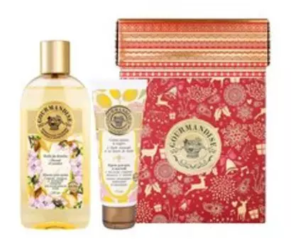 Набор для ухода за телом с маслами сладкого миндаля Gourmandise Сладкий миндаль 2024