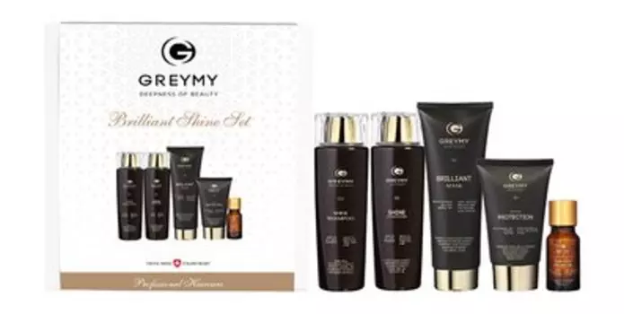 Набор для ухода за волосами и создания зеркального блеска Greymy Brilliant Shine Set