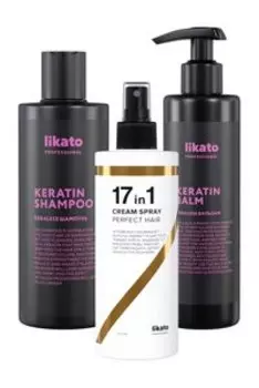 Набор для ухода за волосами с кератином Likato Professional Keratin Hair Gloss Set