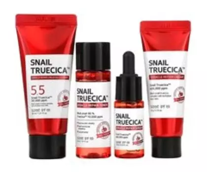 Набор для восстанавливающего ухода за кожей лица с муцином улитки Some by Mi Snail Truecica Miracle Repair Starter Kit