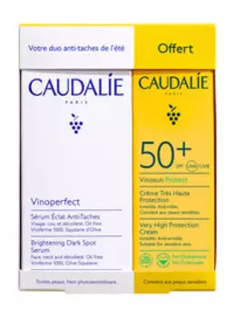 Набор для защиты от солнца Caudalie Vinoperfect Serum and Suncare Set