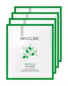 Набор из 4 тканевых масок для лица с экстрактом центеллы азиатской Maxclinic Centella Calming Mask