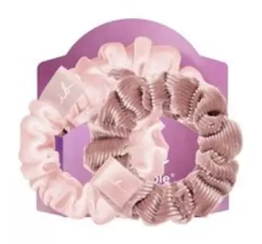 Набор из двух резинок-браслетов для волос Invisibobble Sprunchie Slim Premium La Vie En Rose