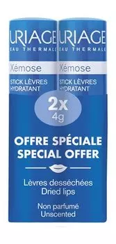 Набор из двух увлажняющих бальзамов-стиков для губ Uriage Xemose Moisturizing Lipstick Pack