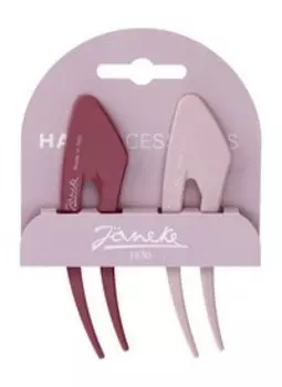 Набор из двух заколок для волос Janeke Hair Pins Small Pink