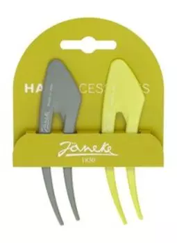 Набор из двух заколок для волос Janeke Hair Pins Big Lime