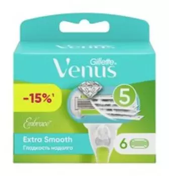 Набор из шести сменных кассет к бритве Gillette Venus Extra Smooth Embrace 6