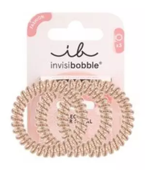 Набор из трех резинок-браслетов для волос Invisibobble Slim Of Bronze And Beads