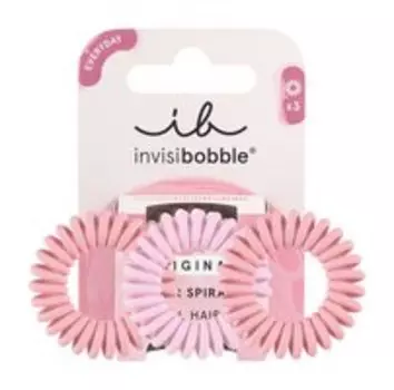 Набор из трех резинок-браслетов для волос Invisibobble Original The Pinks