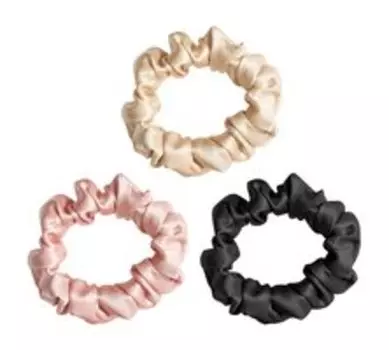 Набор из трех шелковых резинок для волос Ayris Silk Резинки Средние Микс