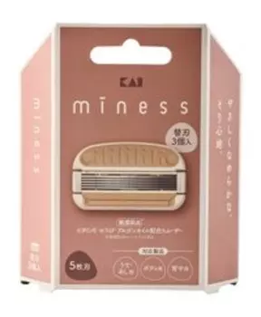 Набор из трех сменных кассет к бритве Miness Kai 3 Replacement Blades