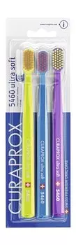 Набор из трех ультрамягких зубных щеток Curaprox Toothbrush 5460 Ultra Soft