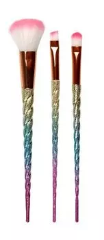 Набор кистей для макияжа лица из синтетического ворса Lukky Набор кистей Единорог