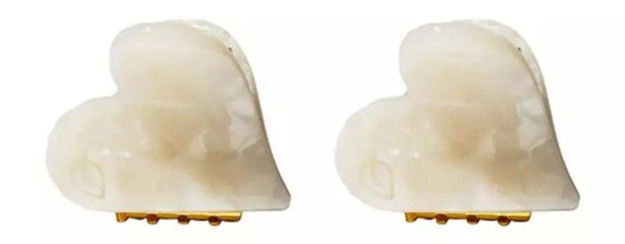 Набор мини-крабиков для волос 2,5 см Assoro Мини-крабики для волос Белые леденцы