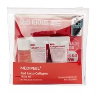 Набор миниатюр для ухода за кожей лица с коллагеном и лактобактериями Medi-Peel Red Lacto Collagen Trial Kit
