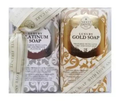 Набор мыла Nesti Dante Luxury Platinum & Gold Soap Set