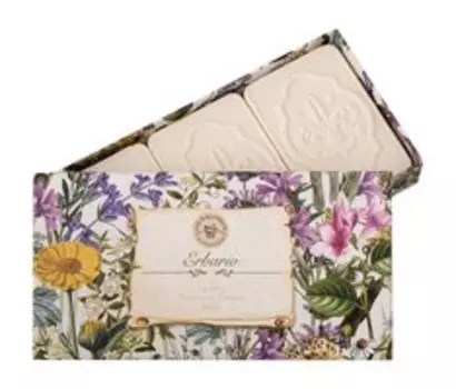 Набор натурального мыла с ароматом бергамота и гардении Gourmandise Savon Parfume Una Magica Festa Set