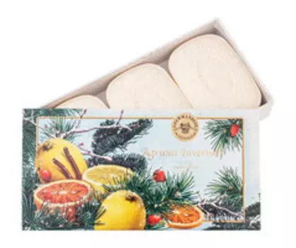 Набор натурального мыла с ароматом цитруса Gourmandise Savon Parfume Agrumi Invernali Set