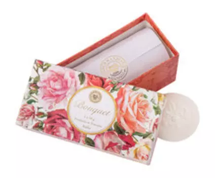 Набор натурального мыла с ароматом розы Gourmandise Savon Parfume Bouquet Set