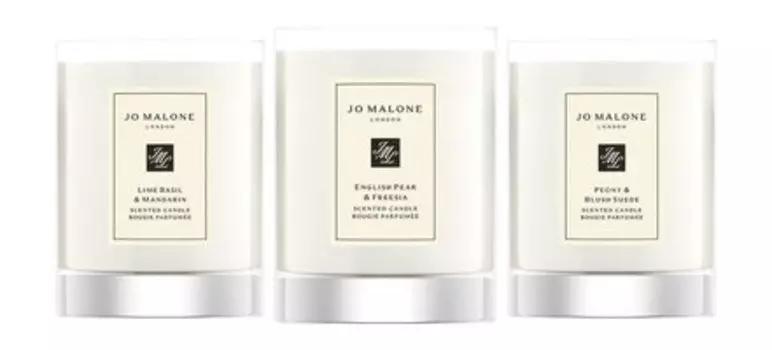 Набор парфюмированных свечей в мини-формате Jo Malone Travel Candle Trio