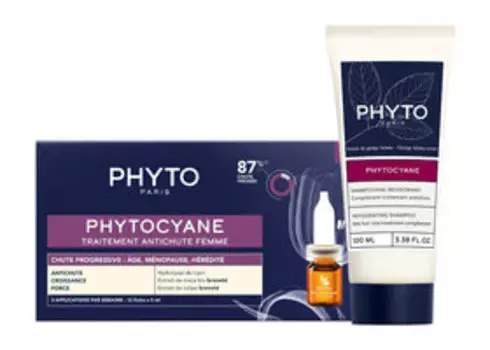 Набор против прогрессирующего выпадения волос Phyto Phytocyane Progressive Anti-Hair Loss Set for Women