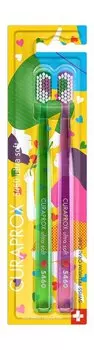 Набор зубных щеток Curaprox Toothbrush 5460 Ultra Soft Set Special Edition | Love