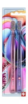 Набор зубных щеток Curaprox Toothbrush 5460 Ultra Soft Set Special Edition | Colorful Curls 2023