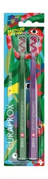 Набор зубных щеток Curaprox Toothbrush 5460 Ultra Soft Set Special Edition | Duo Recycled 2024